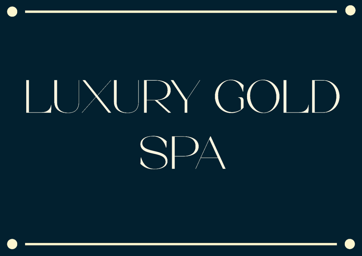 Free Luxury Gold Spa Beauty And Wellness Sign Template to Edit Online