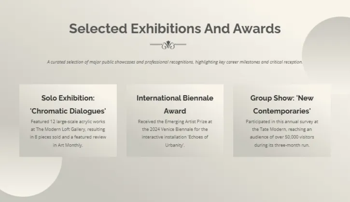 Free Artist Portfolio Minitheme Template to Edit Online