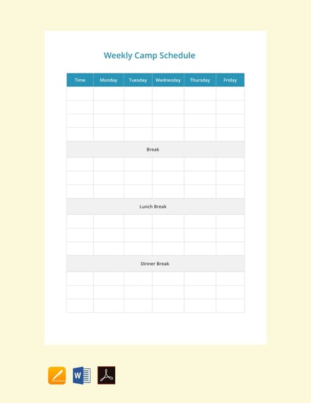 free weekly camp schedule template 440x570 1