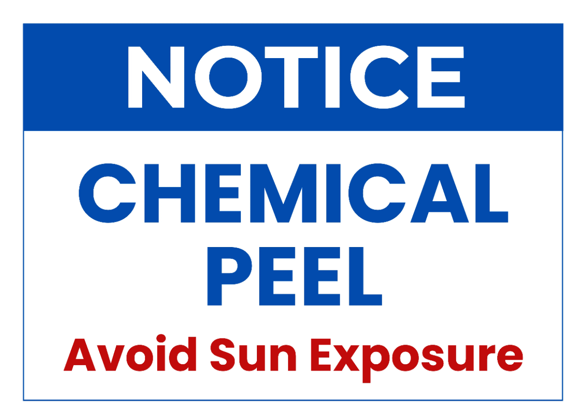 Free Chemical Peel Beauty And Wellness Sign Template to Edit Online