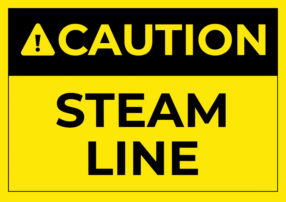 Free Steam Line Power Plant Sign Template to Edit Online