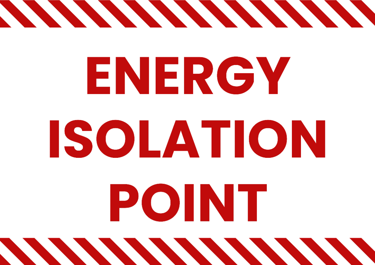 Free Energy Isolation Point Power Plant Sign Template to Edit Online
