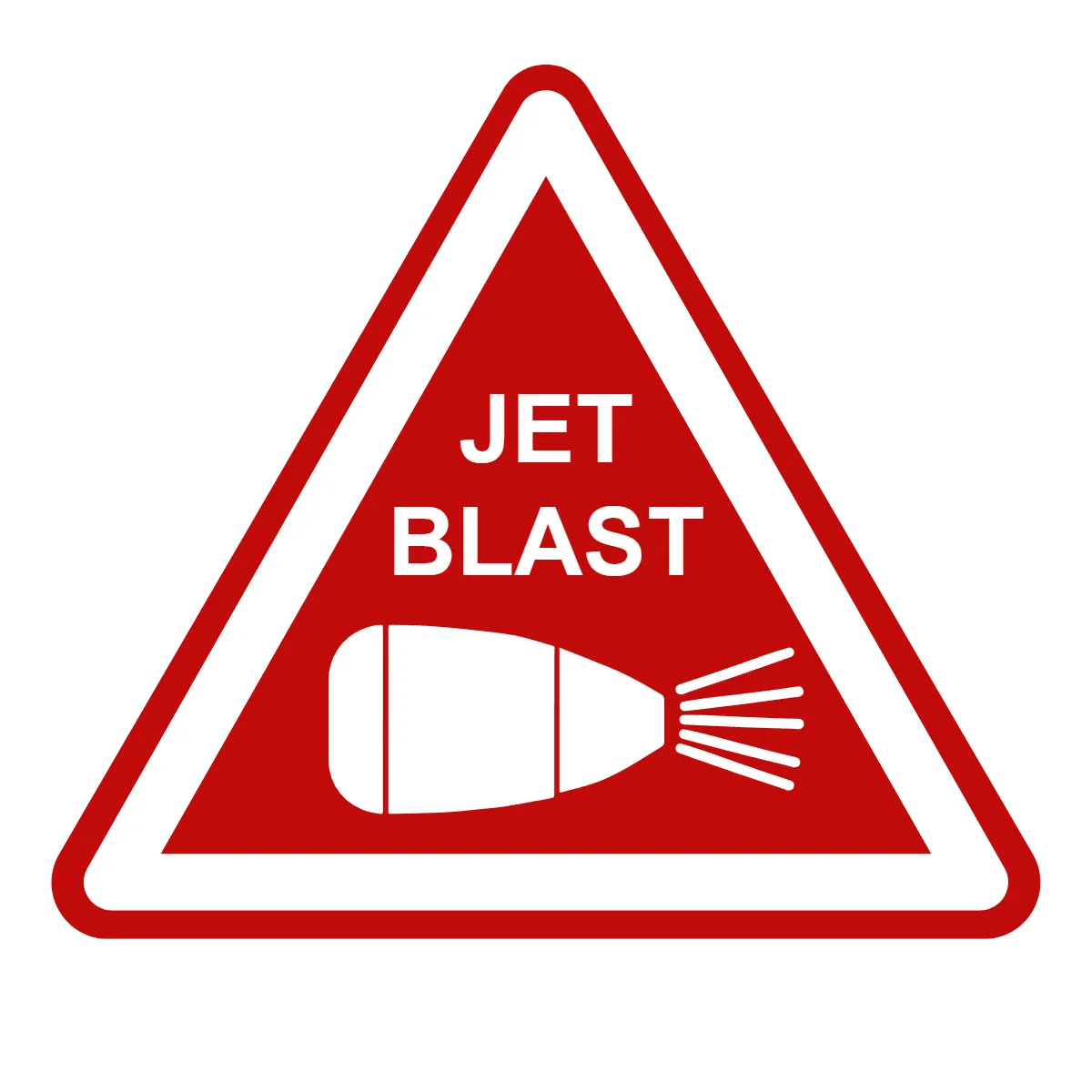 Free Jet Blast Hazard Security Forces Sign Template to Edit Online