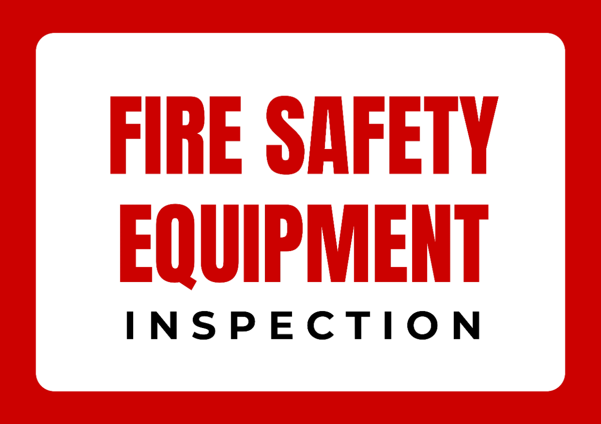 Free Fire Safety Equipment Inspection Fire Safety Sign Template to Edit Online