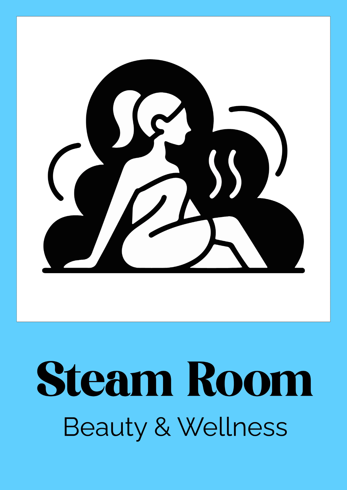 Free Steam Room Beauty And Wellness Sign Template to Edit Online