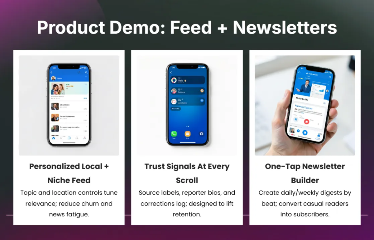 Free Digital Newspaper Pitch Deck Template to Edit Online