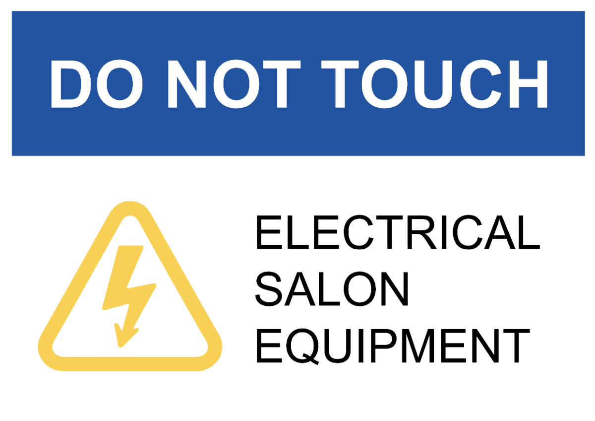 Free Electrical Salon Equipment Beauty And Wellness Sign Template to Edit Online