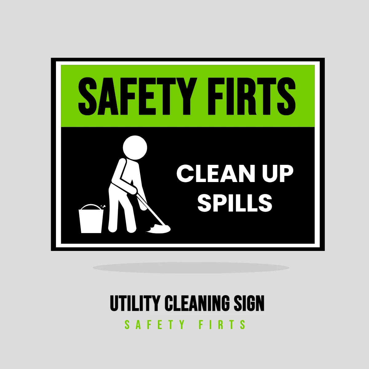 Free Utility Cleaning Safety First Sign Clip Art Template to Edit Online Free Utility Cleaning Safety First Sign Clip Art Template to Edit Online