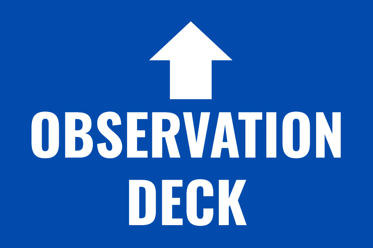 Free Observation Deck Tourism Sign Template to Edit Online