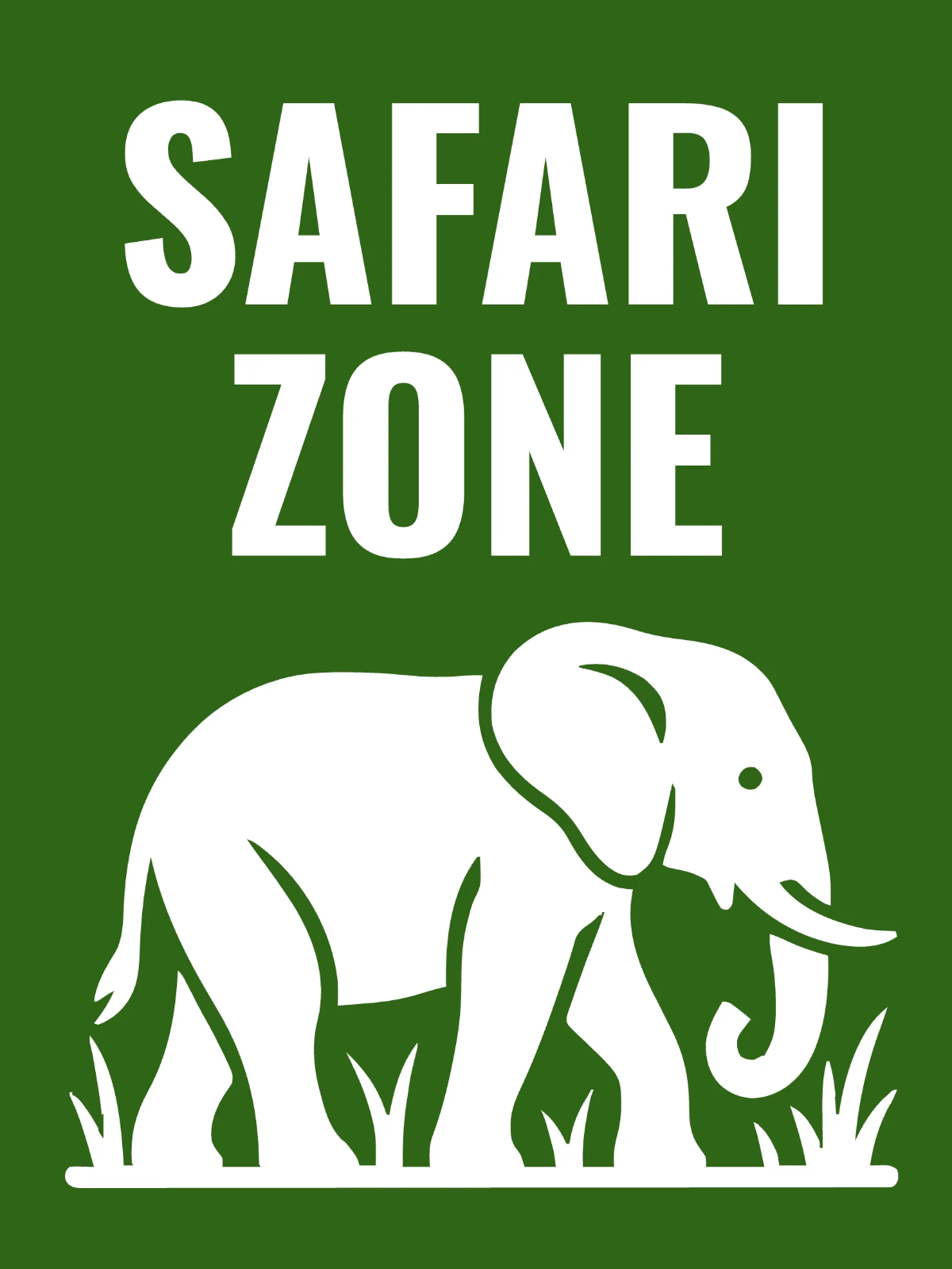 Free Safari Zone Tourism Sign Template to Edit Online