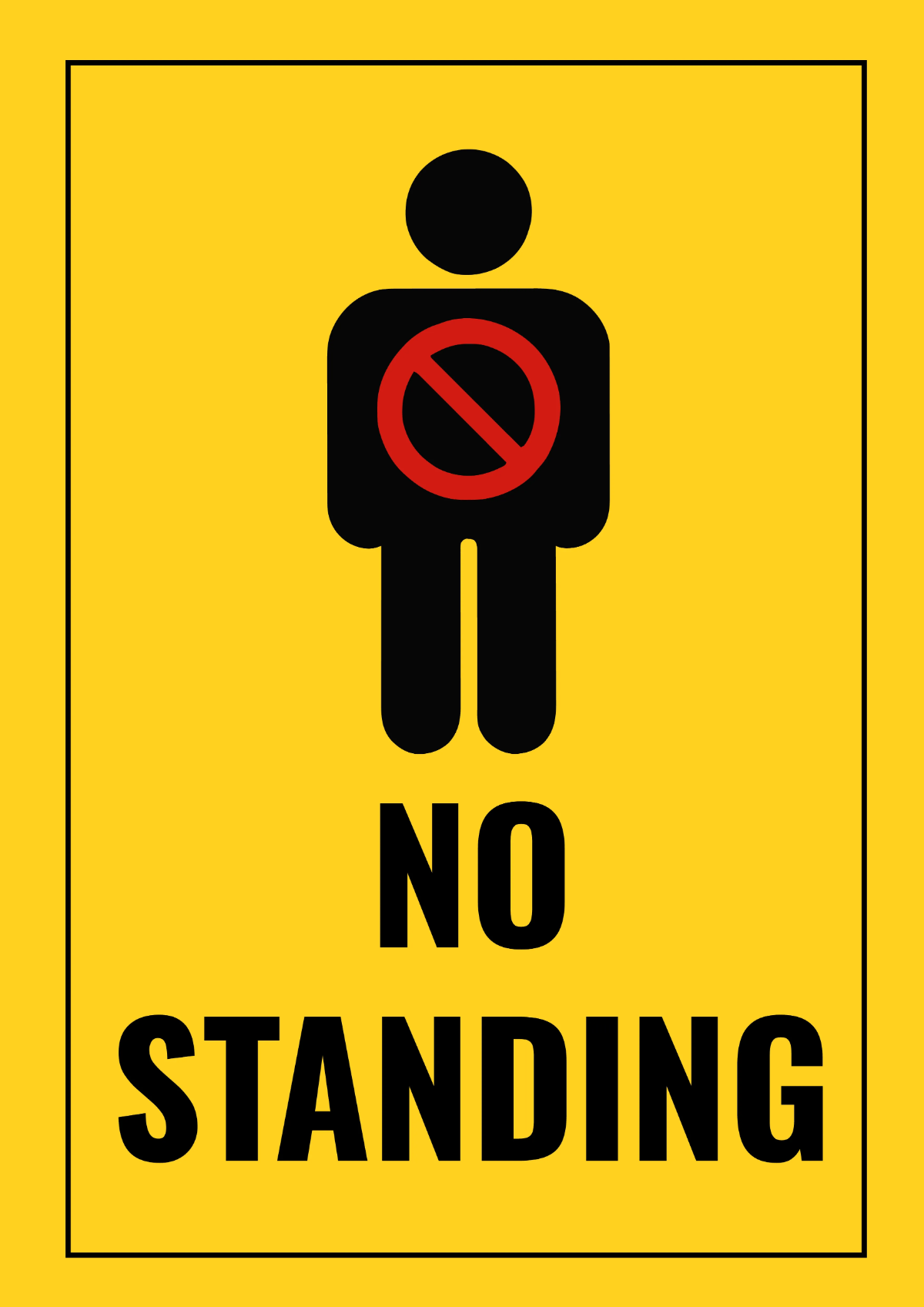 Free No Standing Road And Traffic Sign Template to Edit Online Free No Standing Road And Traffic Sign Template to Edit Online