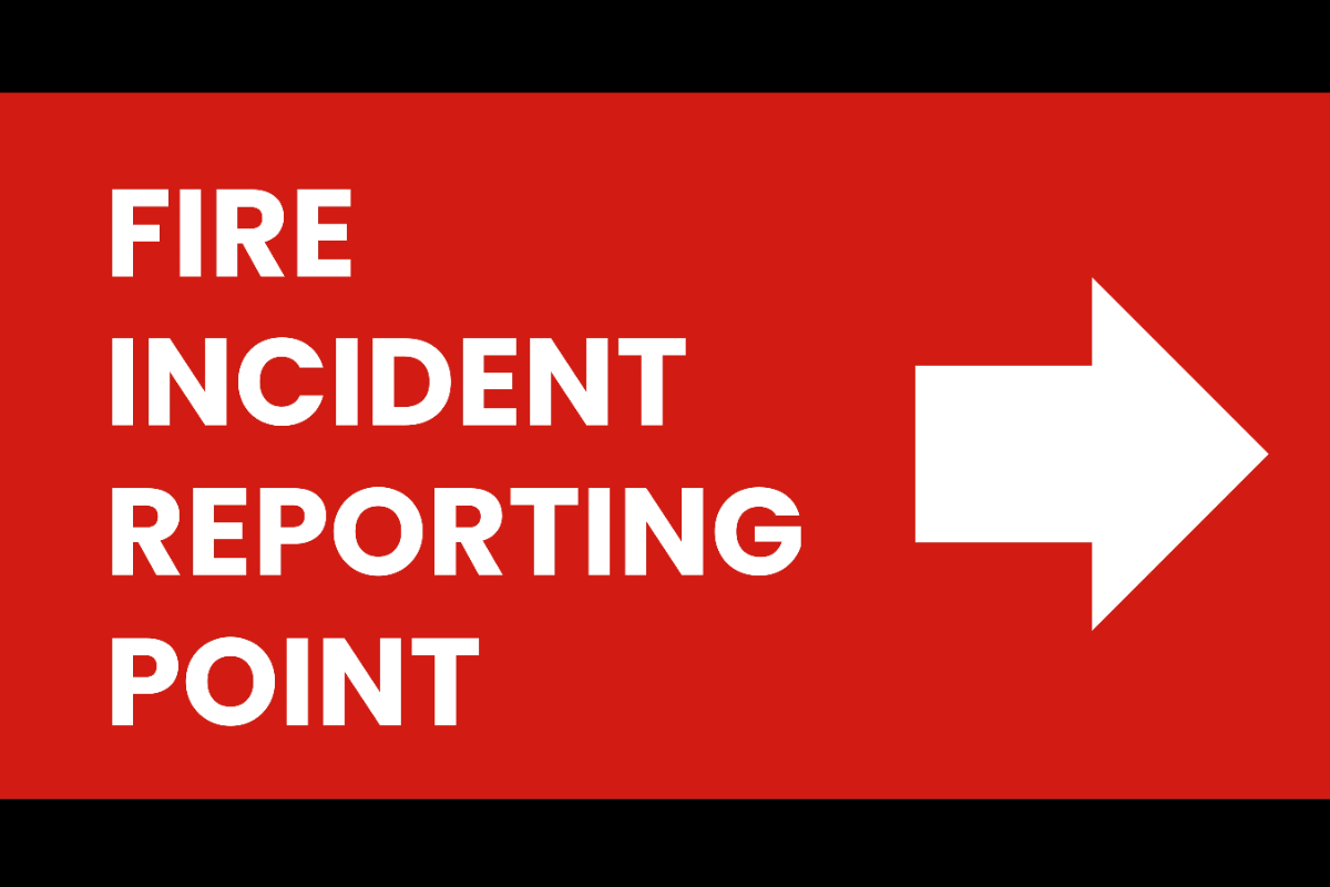 Free Fire Incident Reporting Point Sign Template to Edit Online