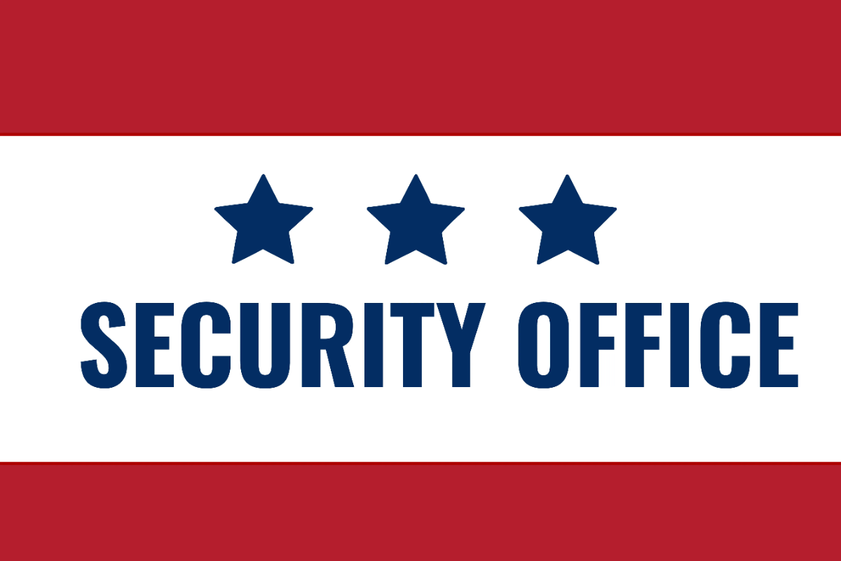 Free Security Office Entrance Sign Template to Edit Online