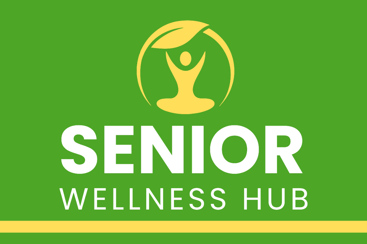 Free Senior Wellness Hub Sign Template to Edit Online