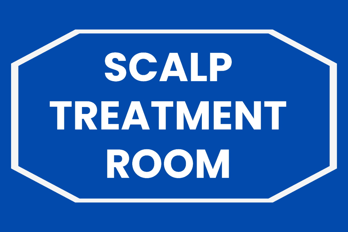 Free Scalp Treatment Room Beauty And Wellness Sign Template to Edit Online