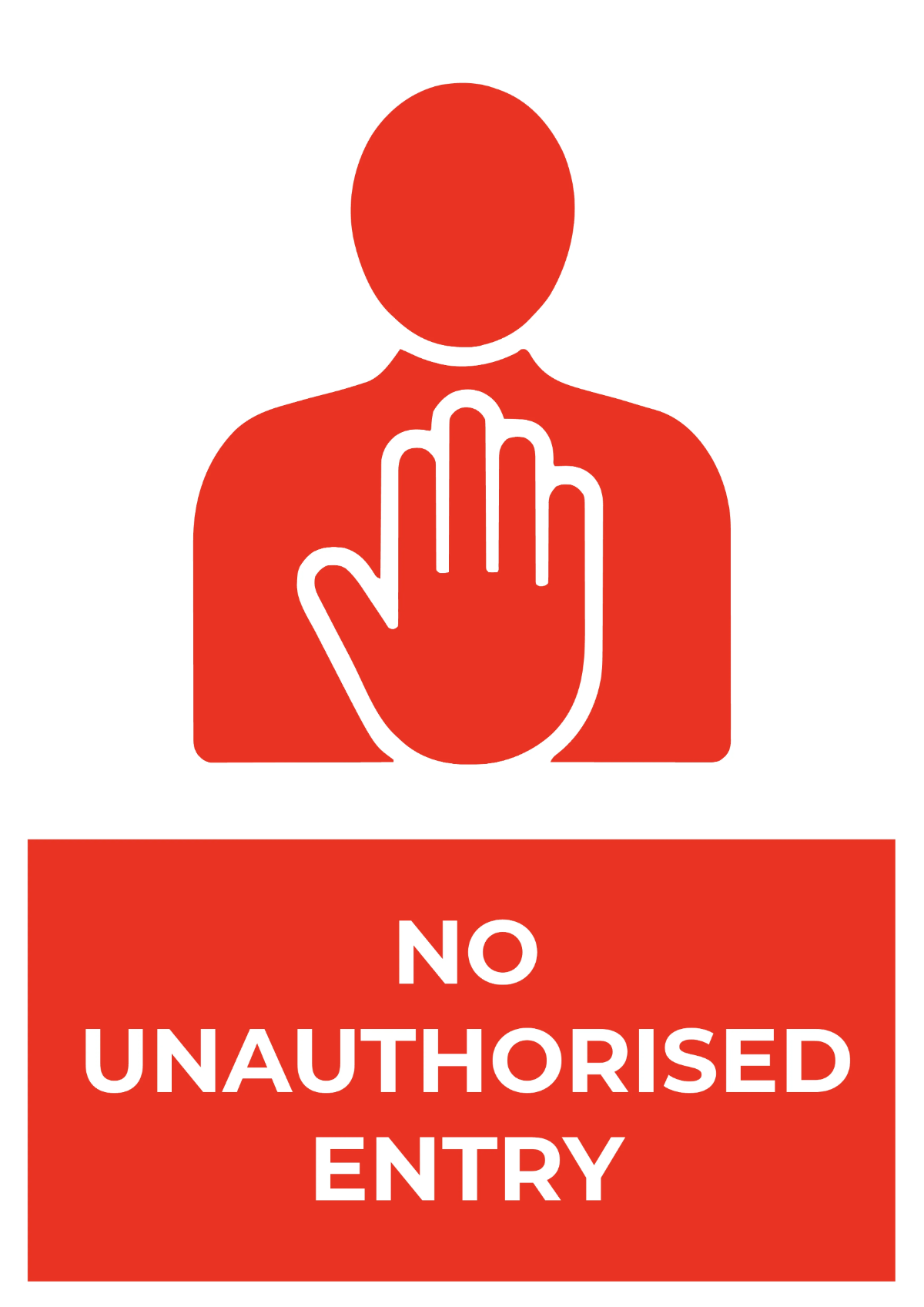 Free Authorized Personnel Only Security Forces Sign Template to Edit Online