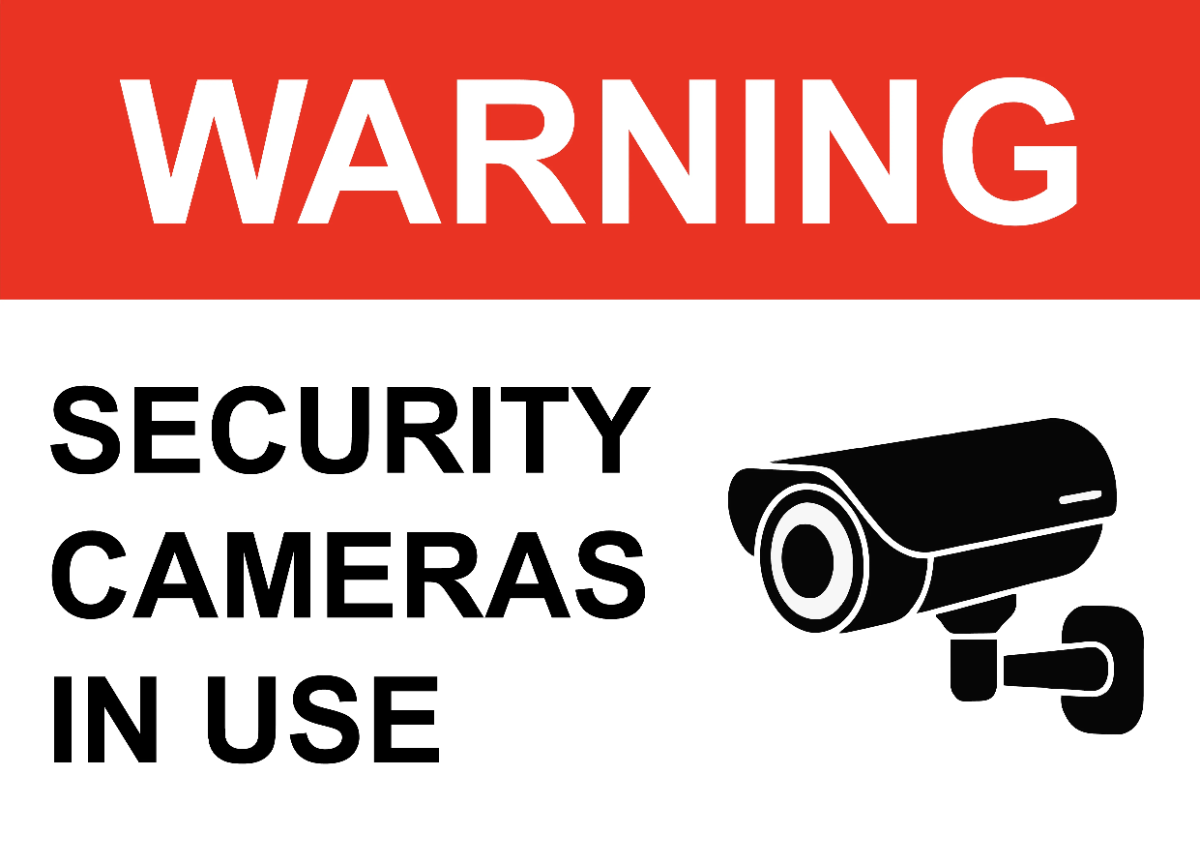 Free CCTV Surveillance in Operation Security Forces Sign Template to Edit Online