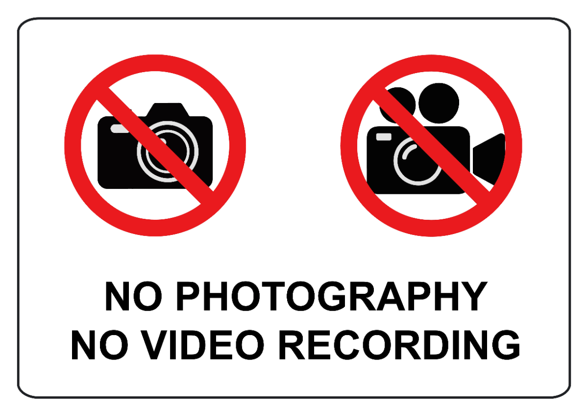 Free Photo & Video Prohibited Security Forces Sign Template to Edit Online