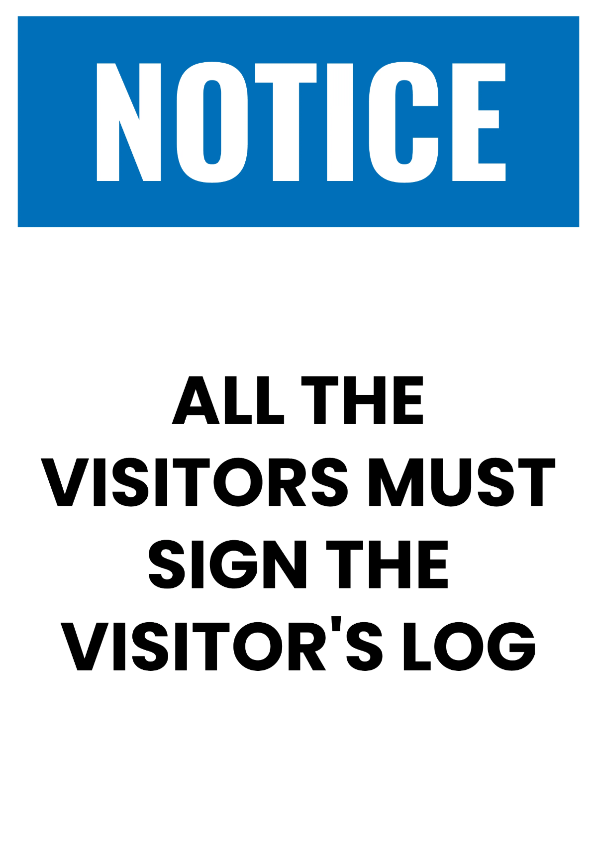 Free Visitors Must Register at Gate Security Forces Sign Template to Edit Online