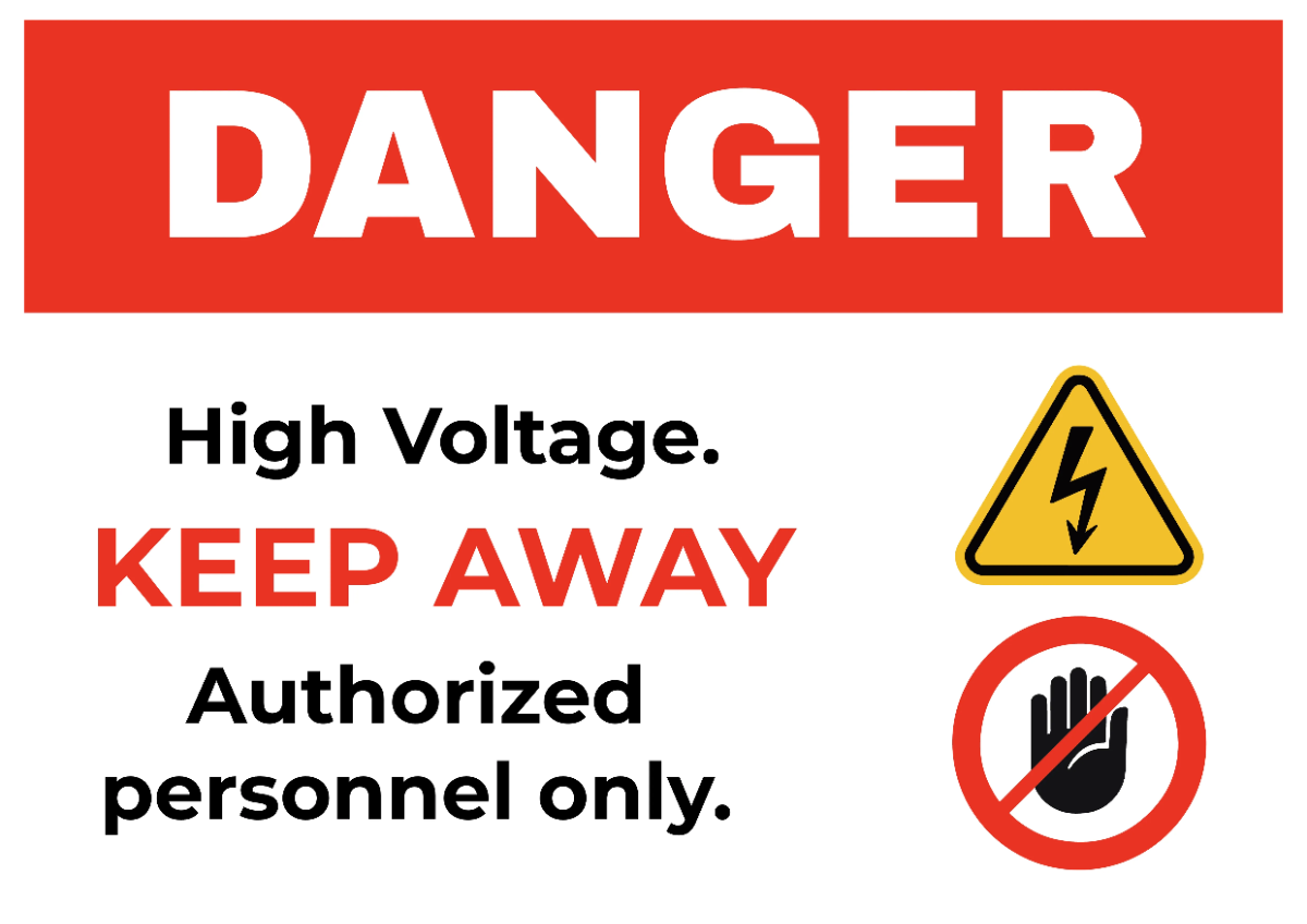 Free Keep Out Security Forces Sign Template to Edit Online