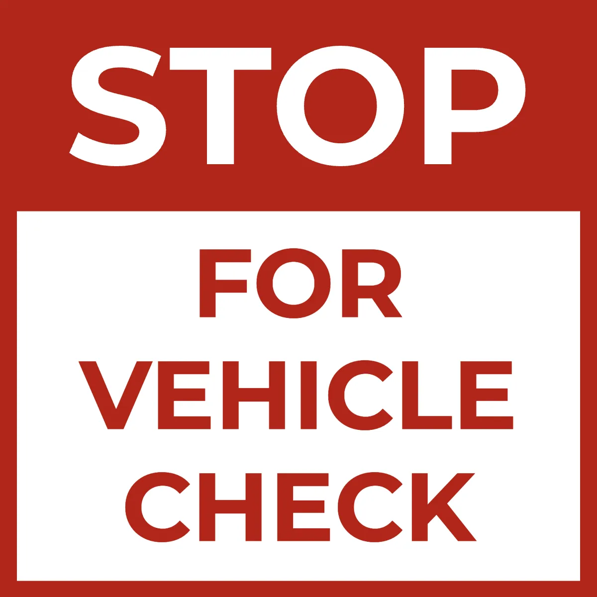 Free Vehicle Inspection Required Security Forces Sign Template to Edit Online