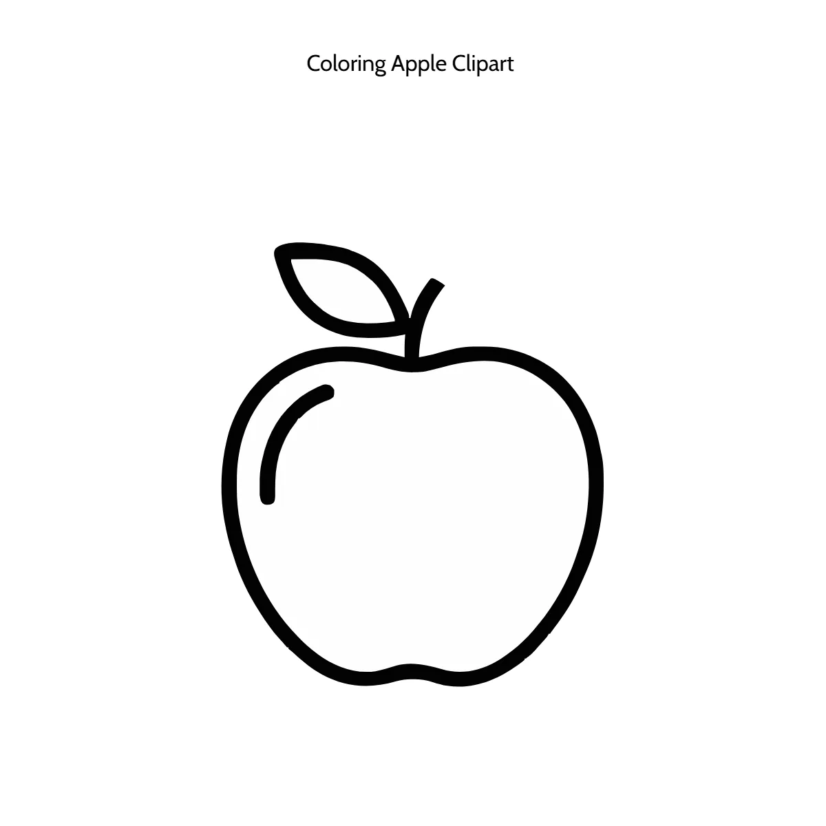 Free Coloring Apple Vector Clipart (PNG, SVG) to Edit Online