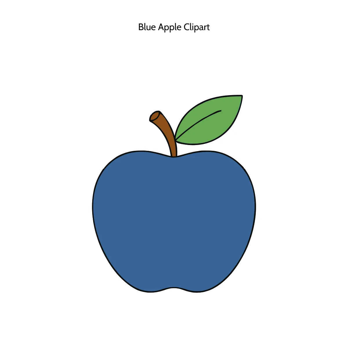 Free Blue Apple Vector Clipart (PNG, SVG) to Edit Online