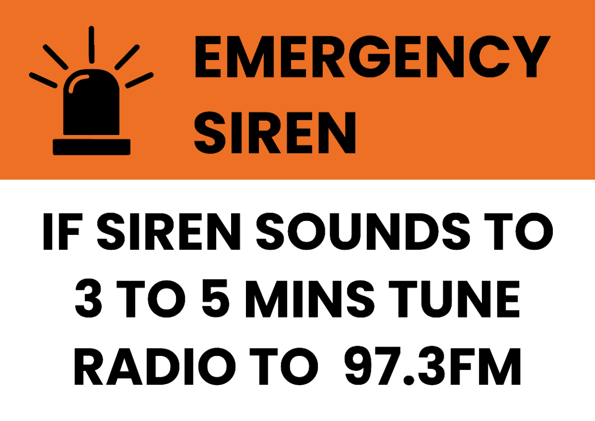 Free Emergency Siren Power Plant Sign Template to Edit Online