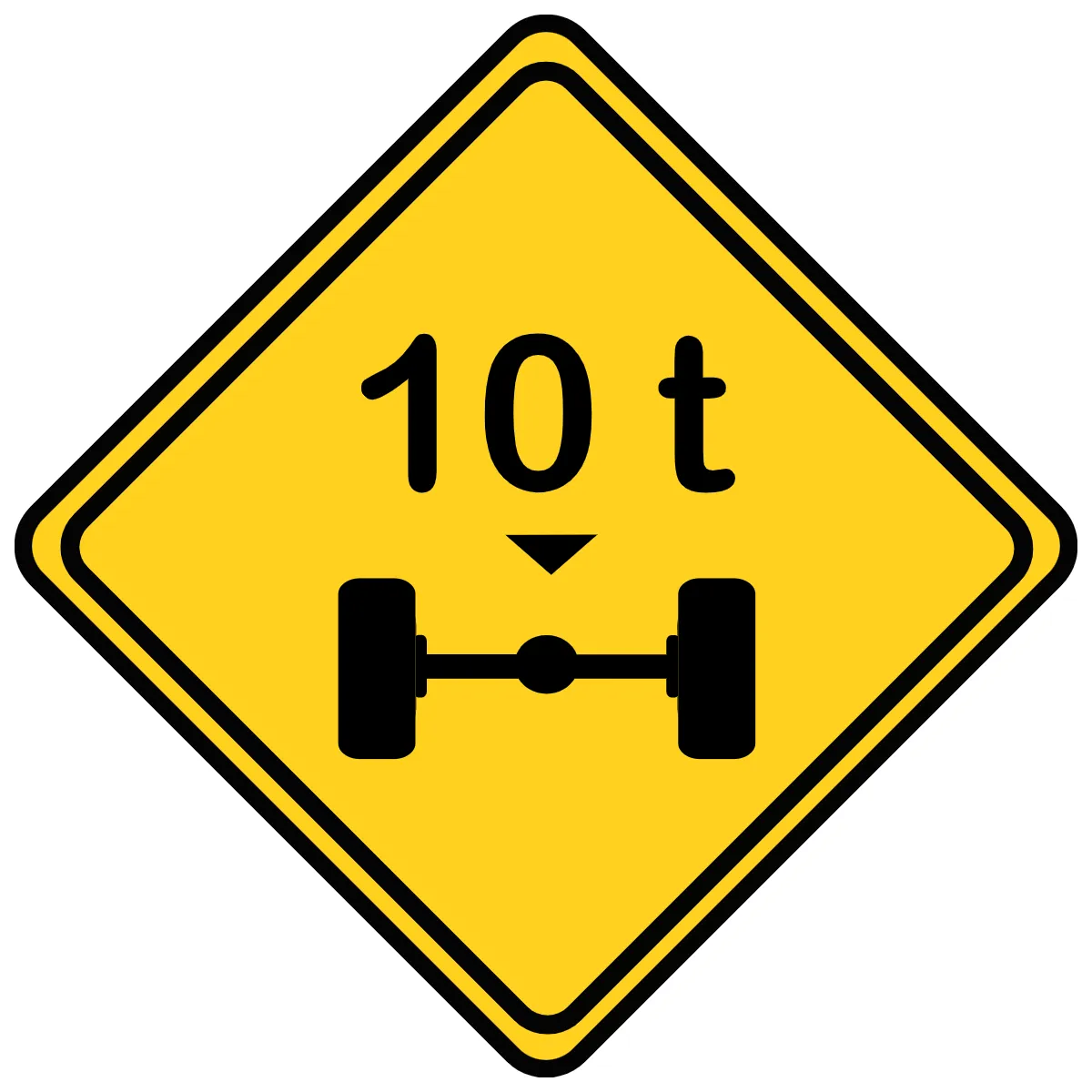 Free Weight Limit Per Axle Road And Traffic Sign Template to Edit Online