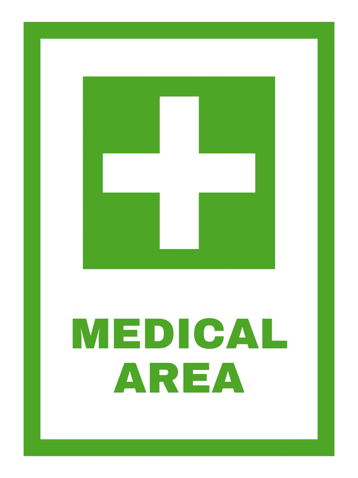 Medical Area Entertainment Sign Template