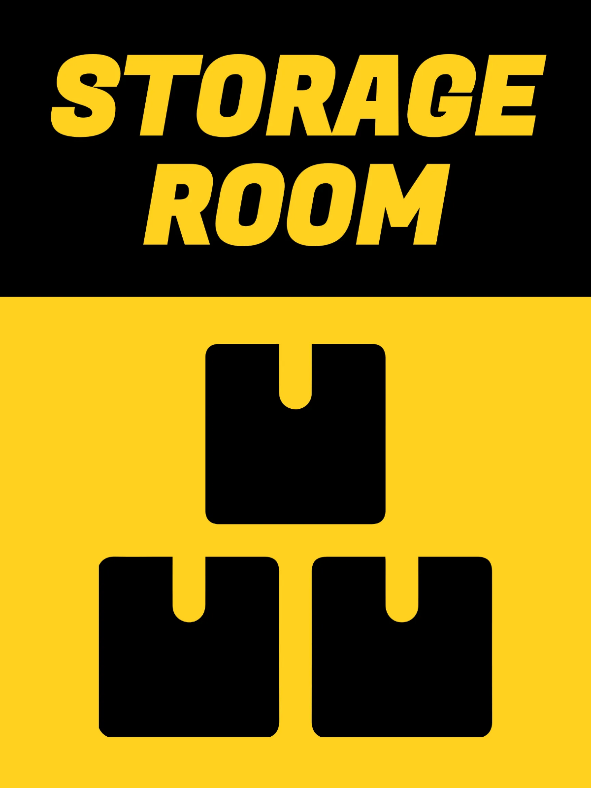 Free Storage Room Entertainment Sign Template to Edit Online