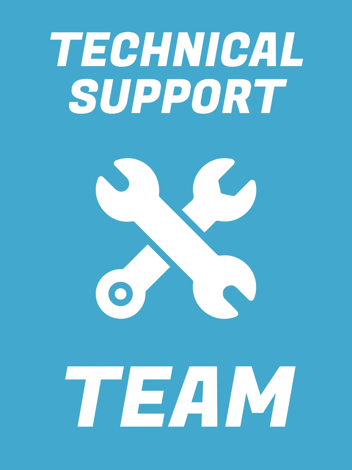 Free Technical Team Entertainment Sign Template to Edit Online