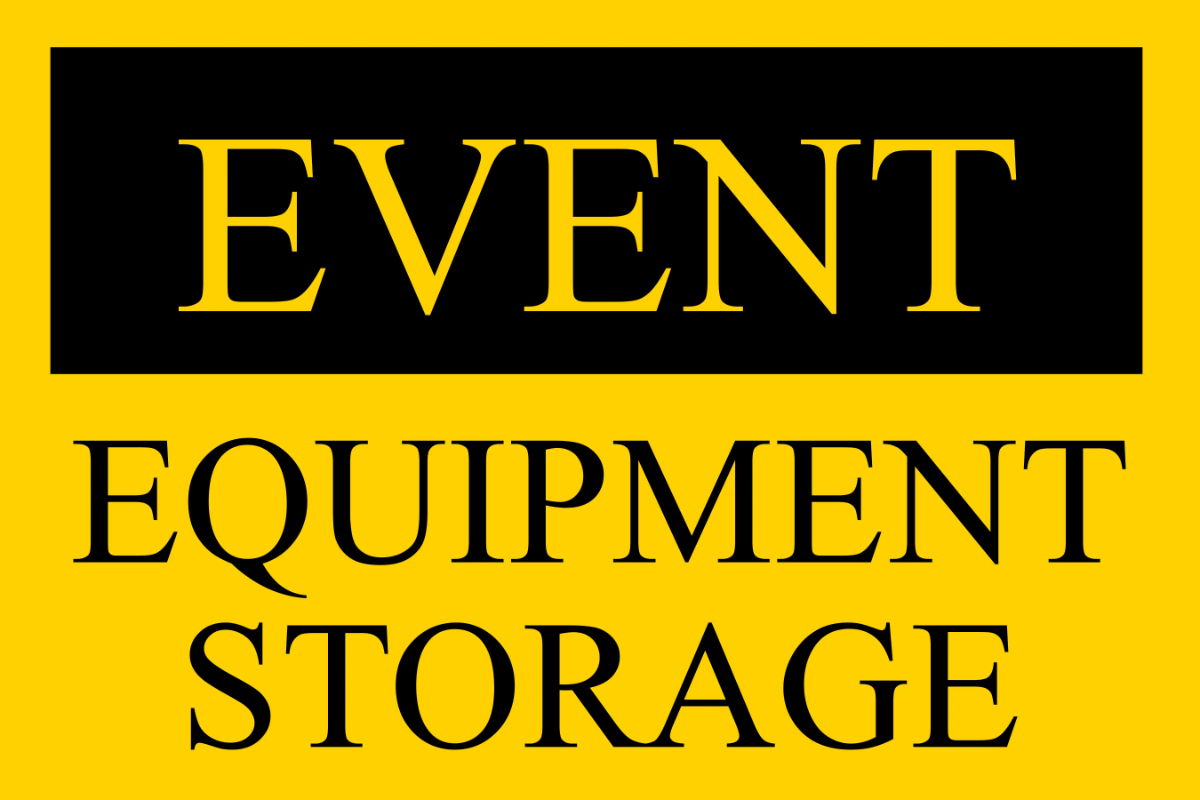 Free Event Equipment Storage Entertainment Sign Template to Edit Online