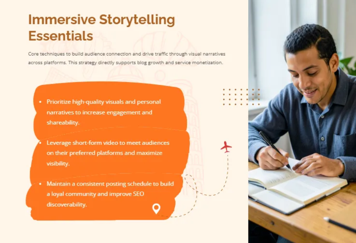 Free Travel Blog Social Media Strategy Guide Template to Edit Online