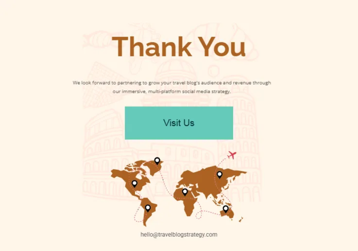 Free Travel Blog Social Media Strategy Guide Template to Edit Online