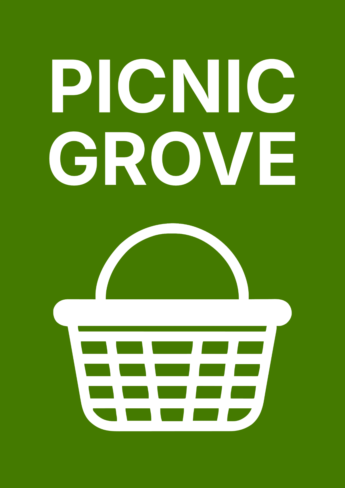 Free Picnic Grove Tourism Sign Template to Edit Online