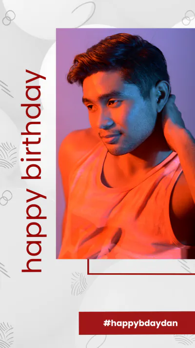 Free Birthday Party WhatsApp Story Template to Edit Online