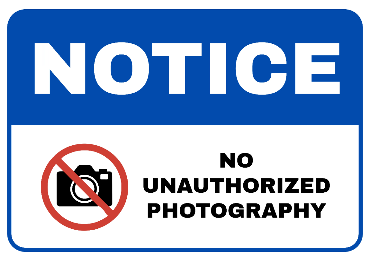Free No Unauthorized Photography Security Forces Sign Template to Edit Online Free No Unauthorized Photography Security Forces Sign Template to Edit Online