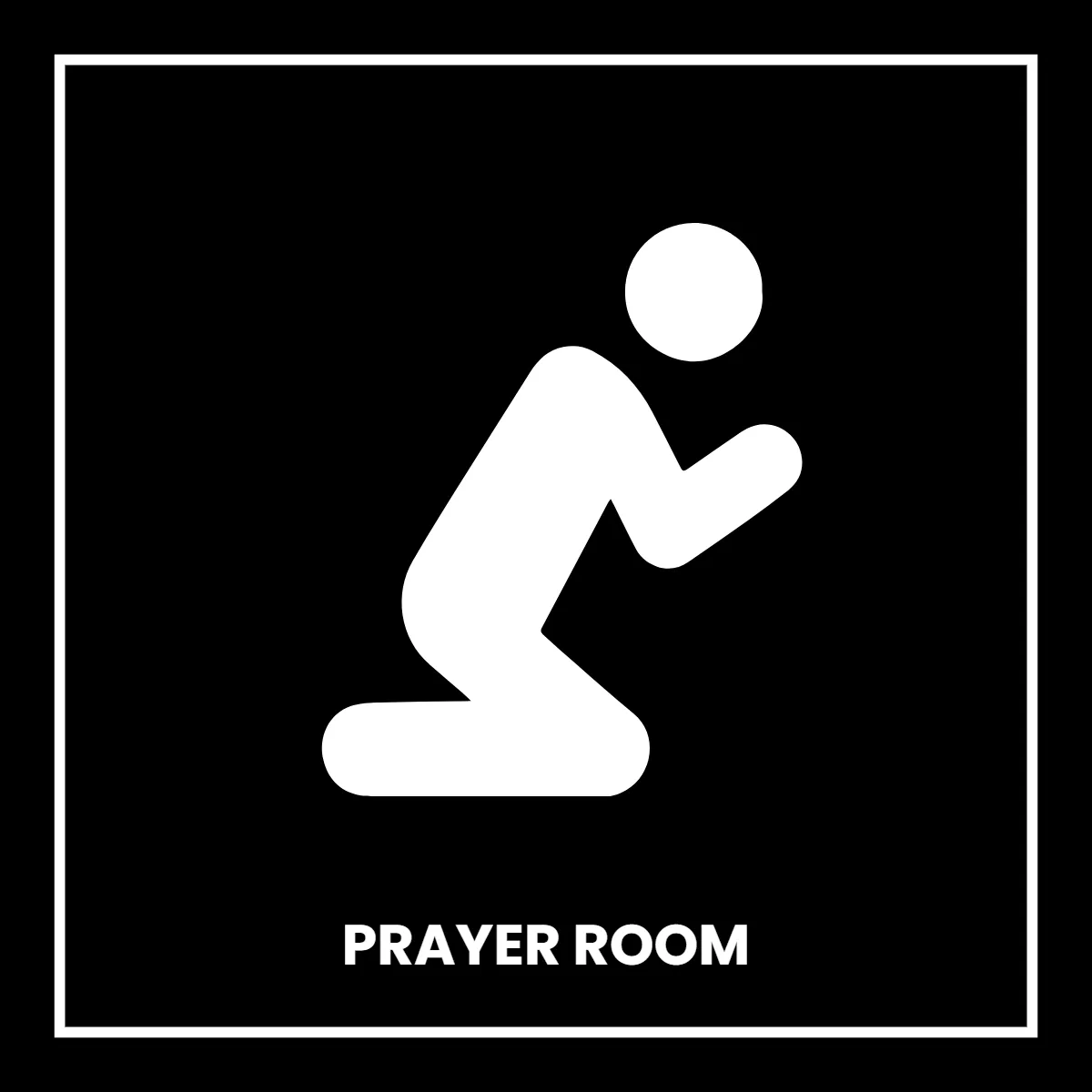 Free Prayer Room Public Building Sign Template to Edit Online