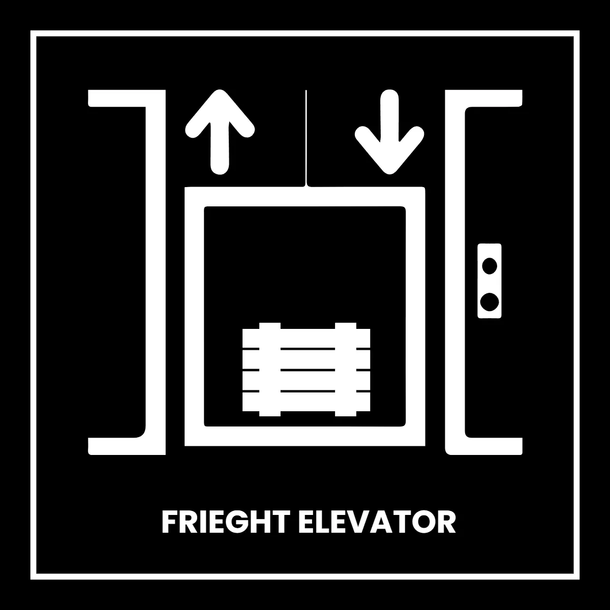 Free Freight Elevator Public Building Sign Template to Edit Online