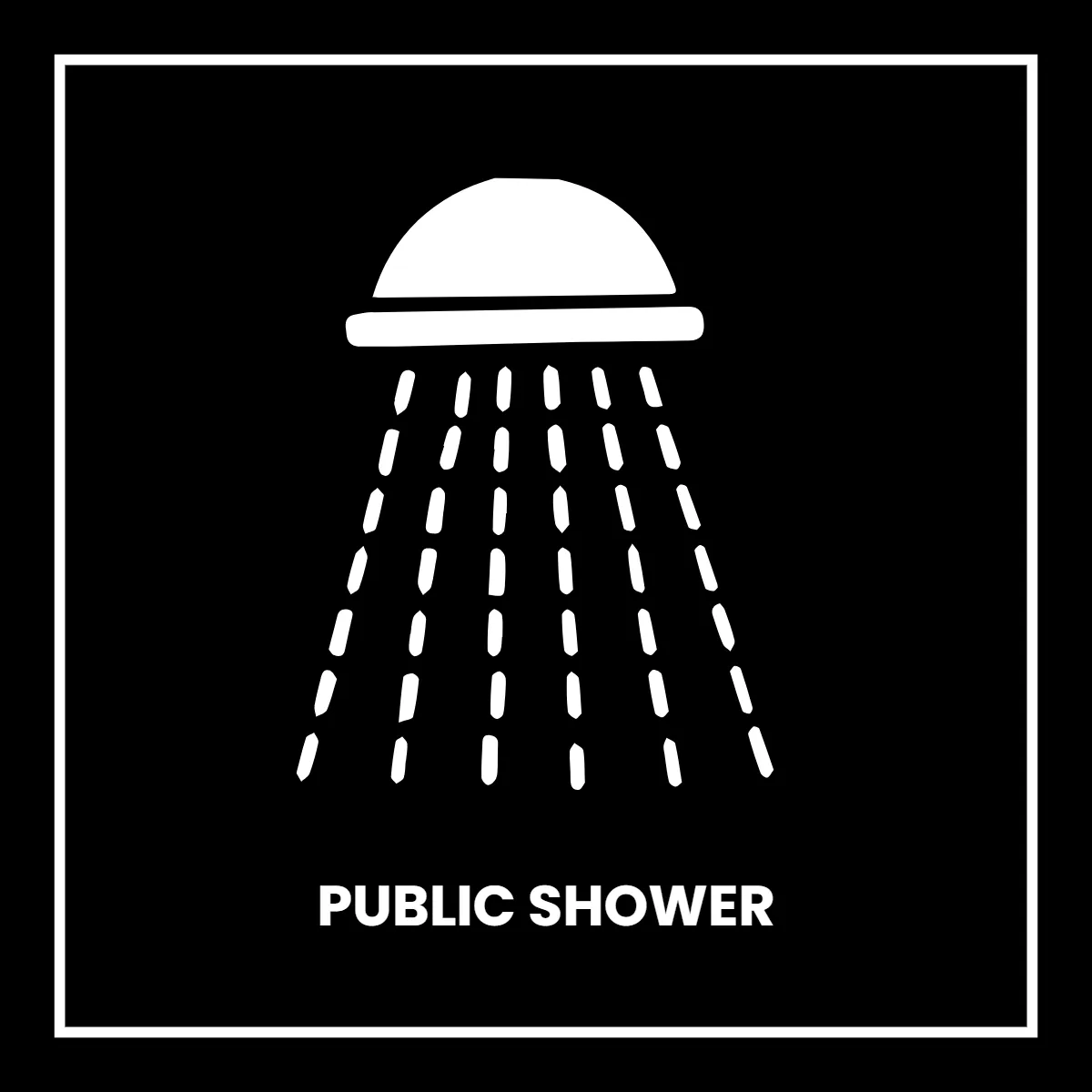Free Shower Public Building Sign Template to Edit Online