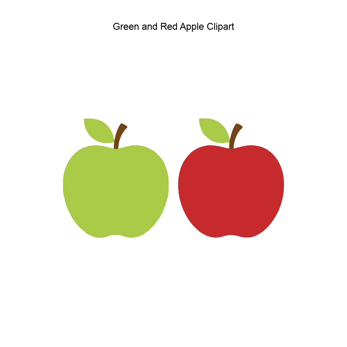 Free Green and Red Apple Vector Clipart (PNG, SVG) to Edit Online