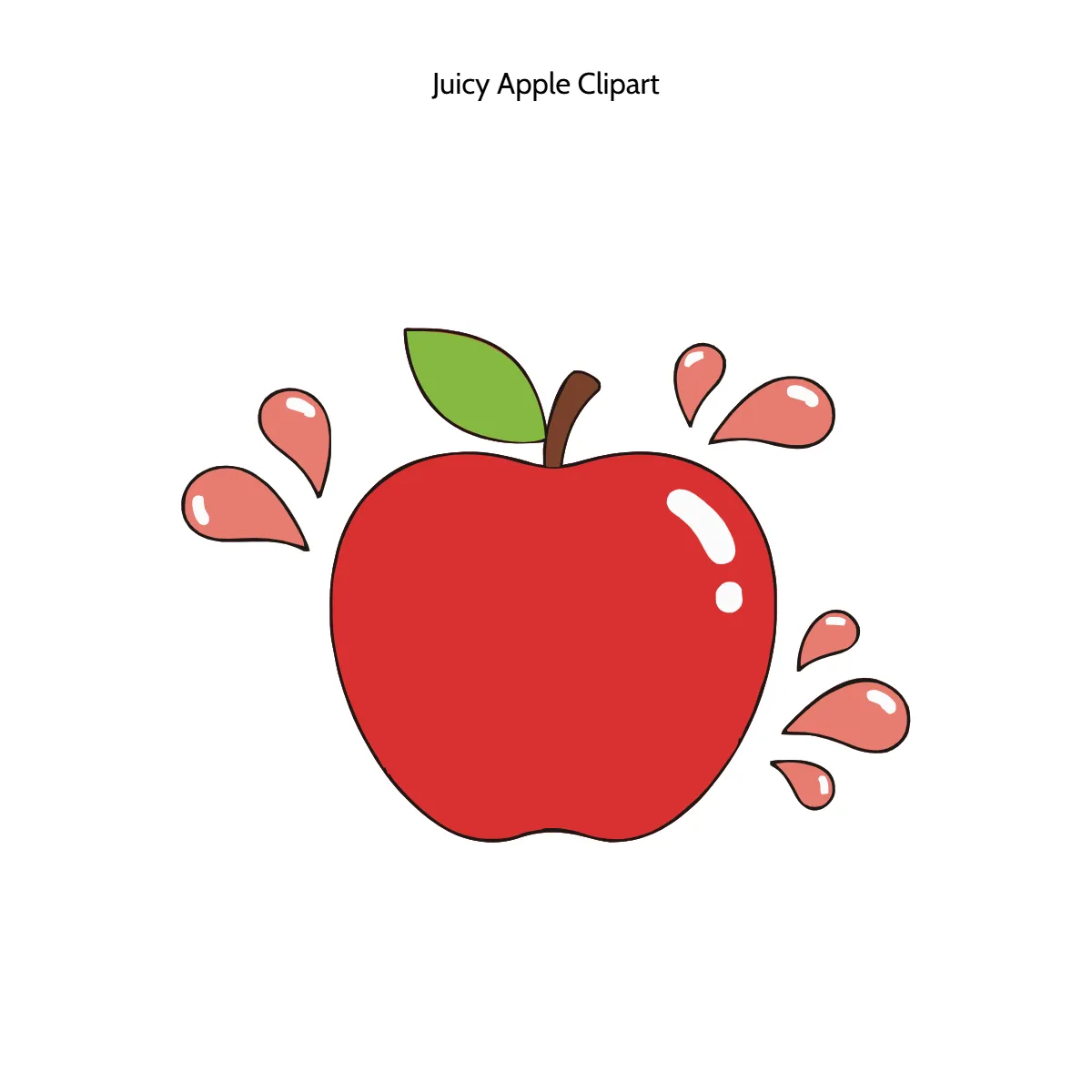 Free Juicy Apple Vector Clipart (PNG, SVG) to Edit Online