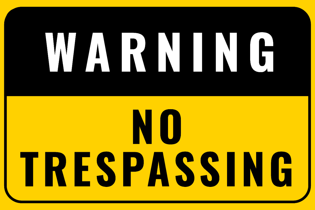 Free No Trespassing Security Forces Sign Template to Edit Online