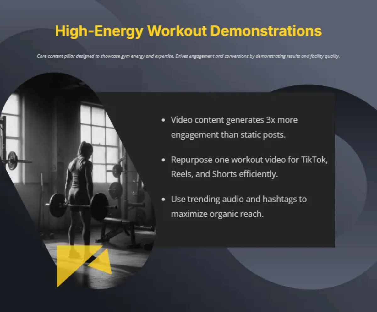 Free Fitness Gym Social Media Strategy Template to Edit Online