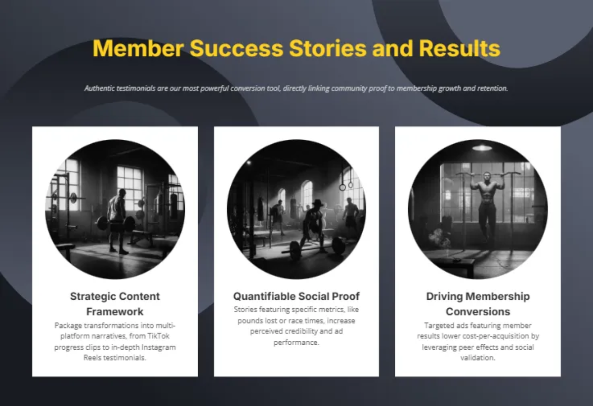 Free Fitness Gym Social Media Strategy Template to Edit Online