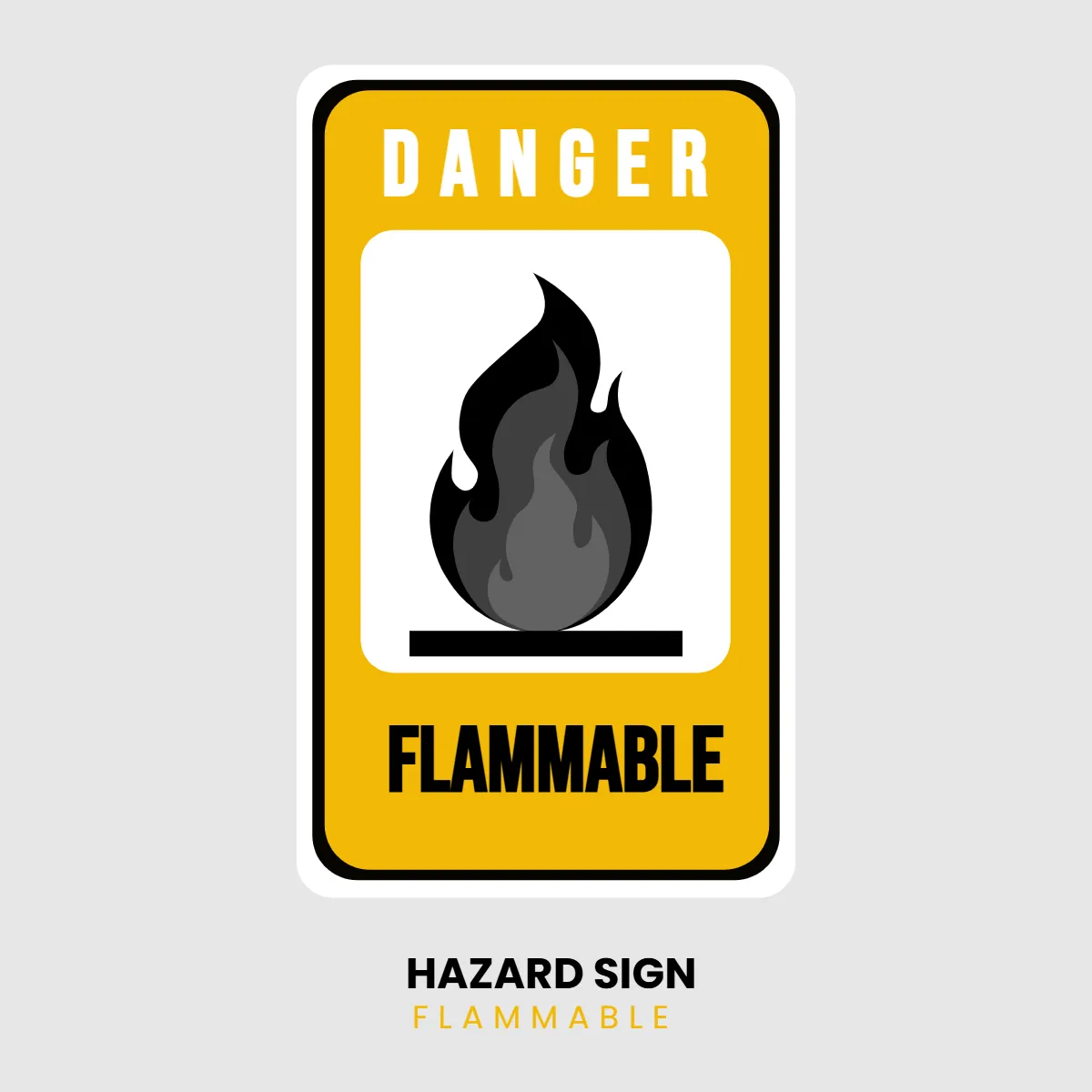 Free Hazard Sign Flammable Clip Art Template to Edit Online Free Hazard Sign Flammable Clip Art Template to Edit Online