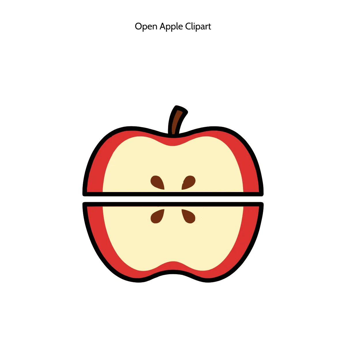 Free Open Apple Vector Clipart (PNG, SVG) to Edit Online