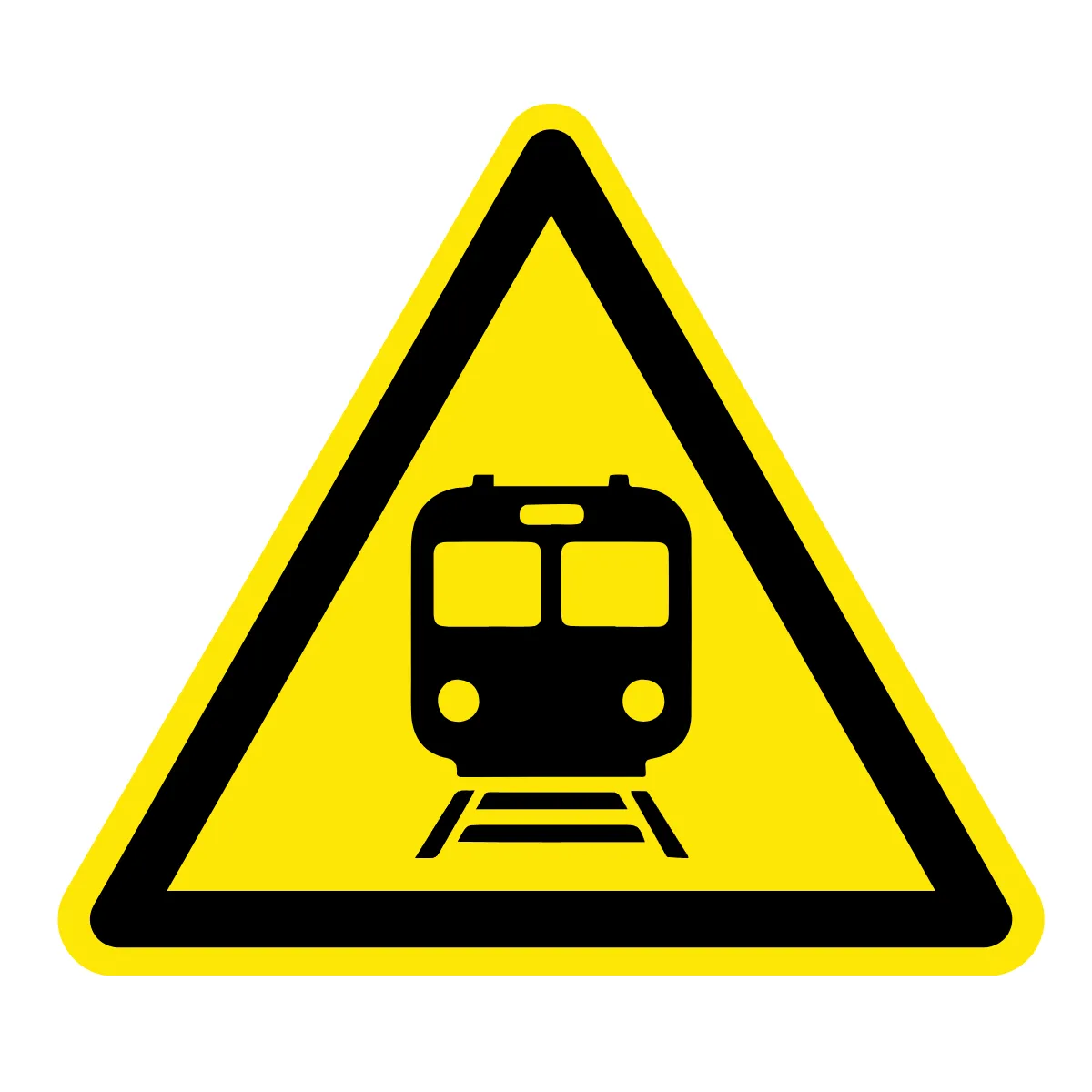 Free Train Warning Railway Sign Template to Edit Online