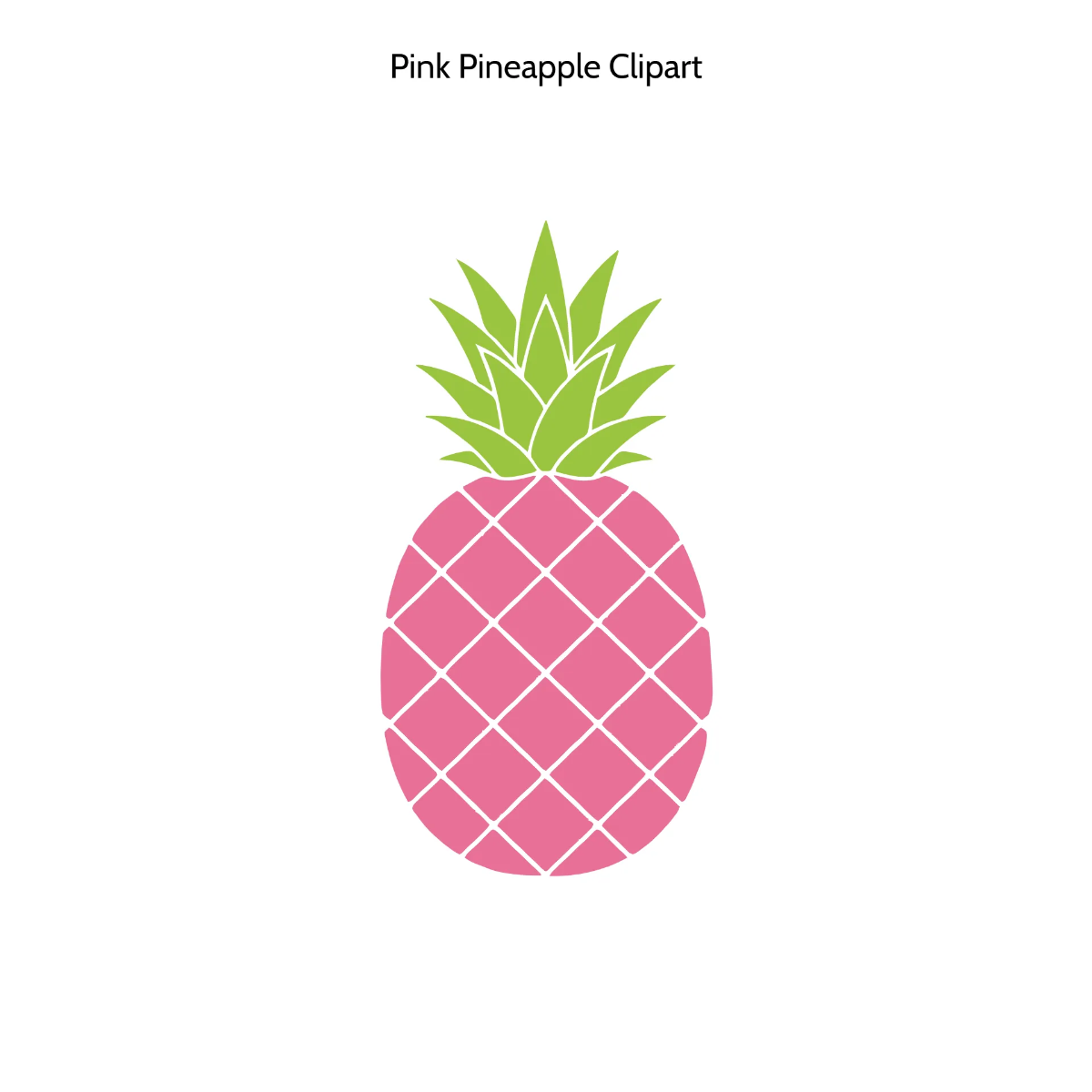 Free Pink Pineapple Vector Clipart (PNG, SVG) to Edit Online